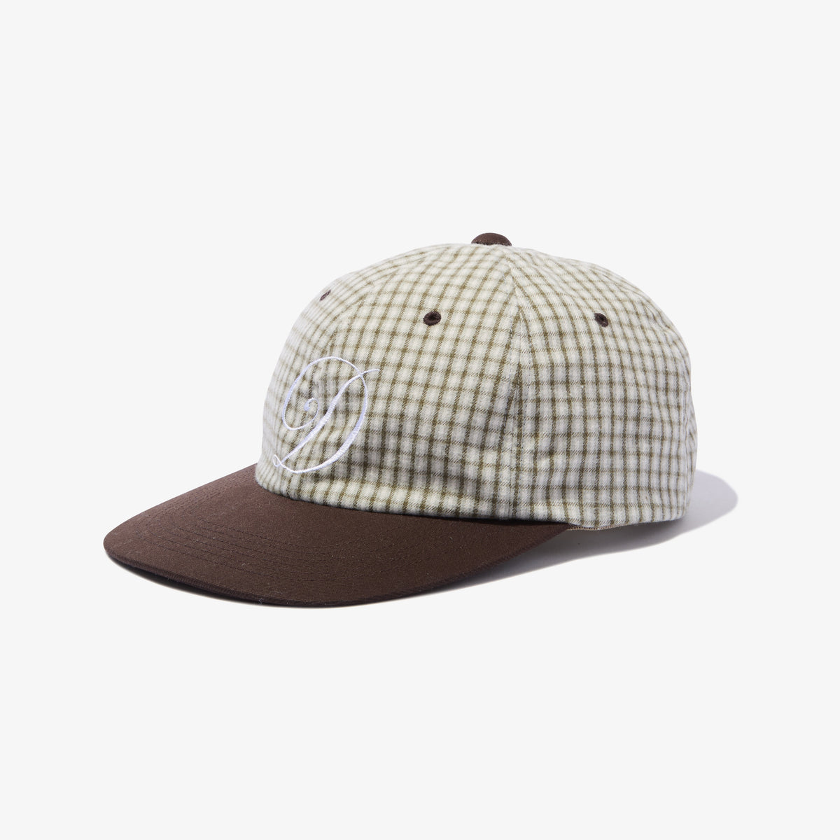 Script Low Ball Cap (Plaid)