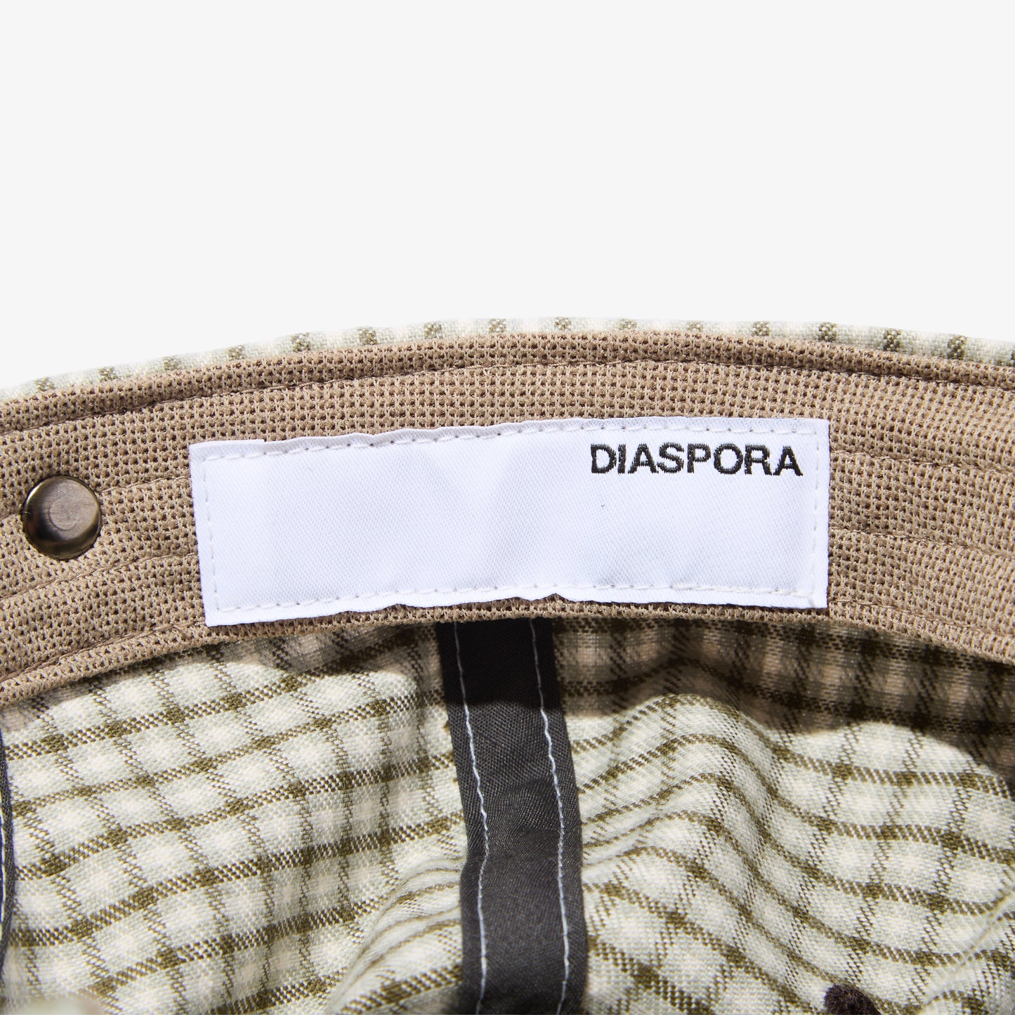 Script Low Ball Cap (Plaid)