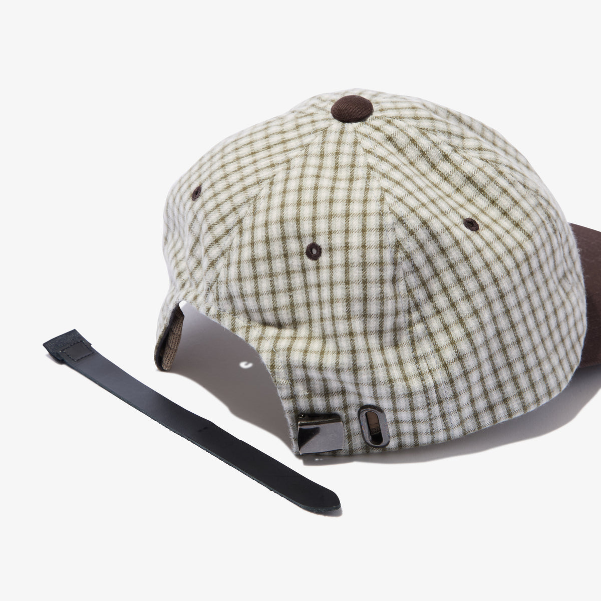 Script Low Ball Cap (Plaid)