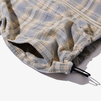 Hooded Corduroy Shirt (Blue)
