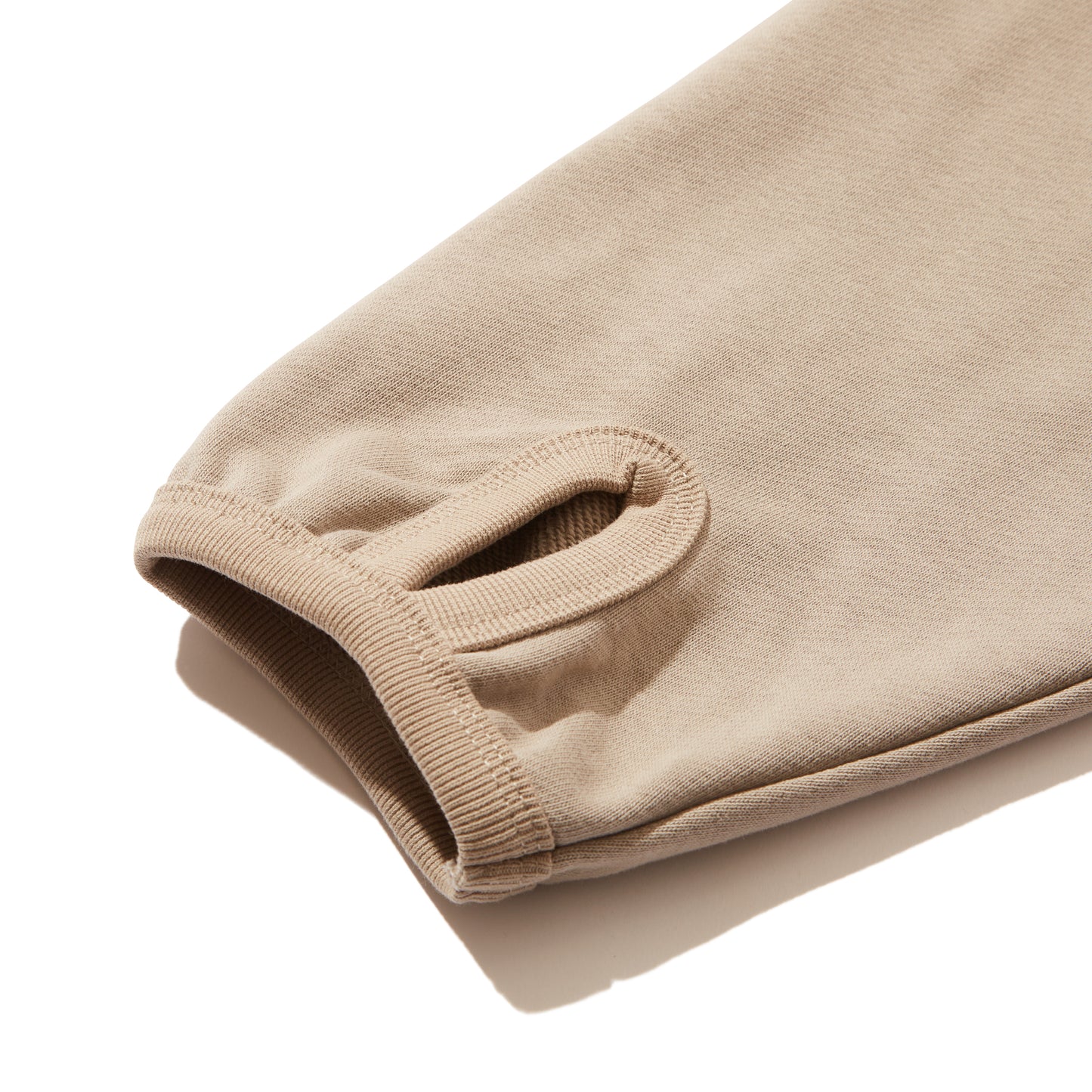 Double Pocket Full Zip Hooded Sweatshirt (Taupe)