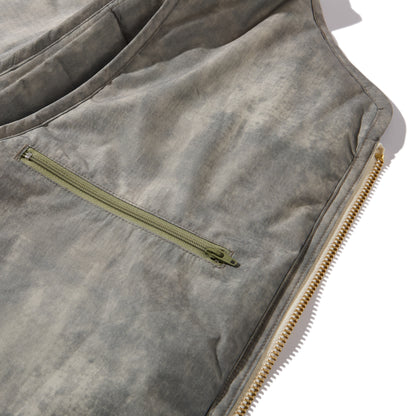Foggy Padded Vest (Greyish Khaki)