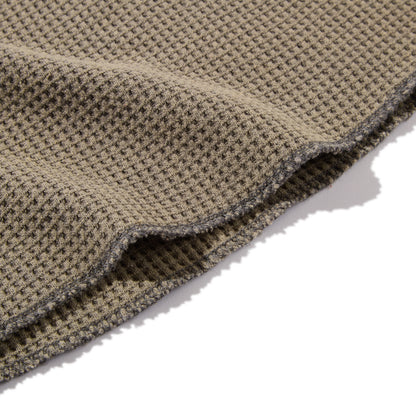 Waffle L/S Polo (Stone)