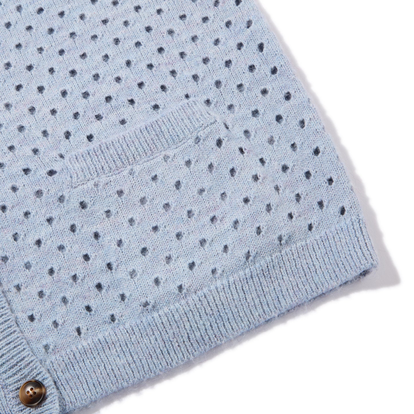 Cotton Mohair Cardigan (Blue Grey)