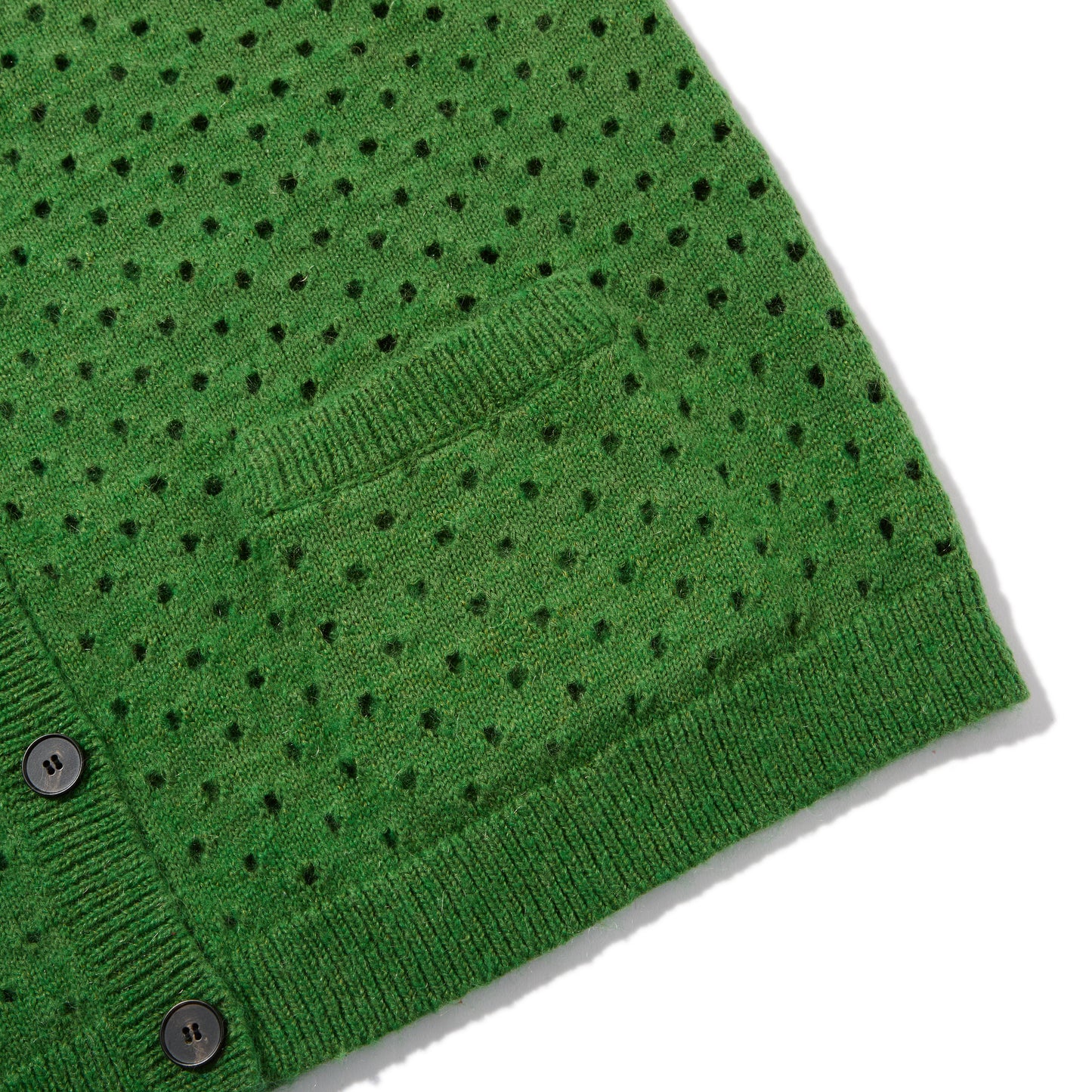 Cotton Mohair Cardigan (Green)