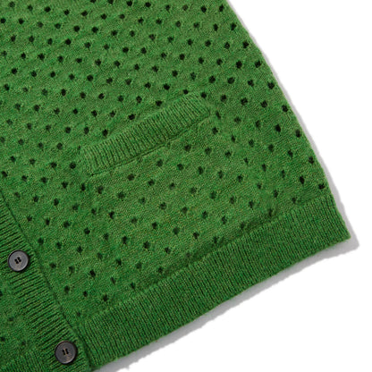 Cotton Mohair Cardigan (Green)
