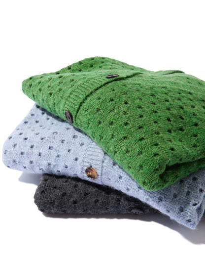 Cotton Mohair Cardigan (Green)