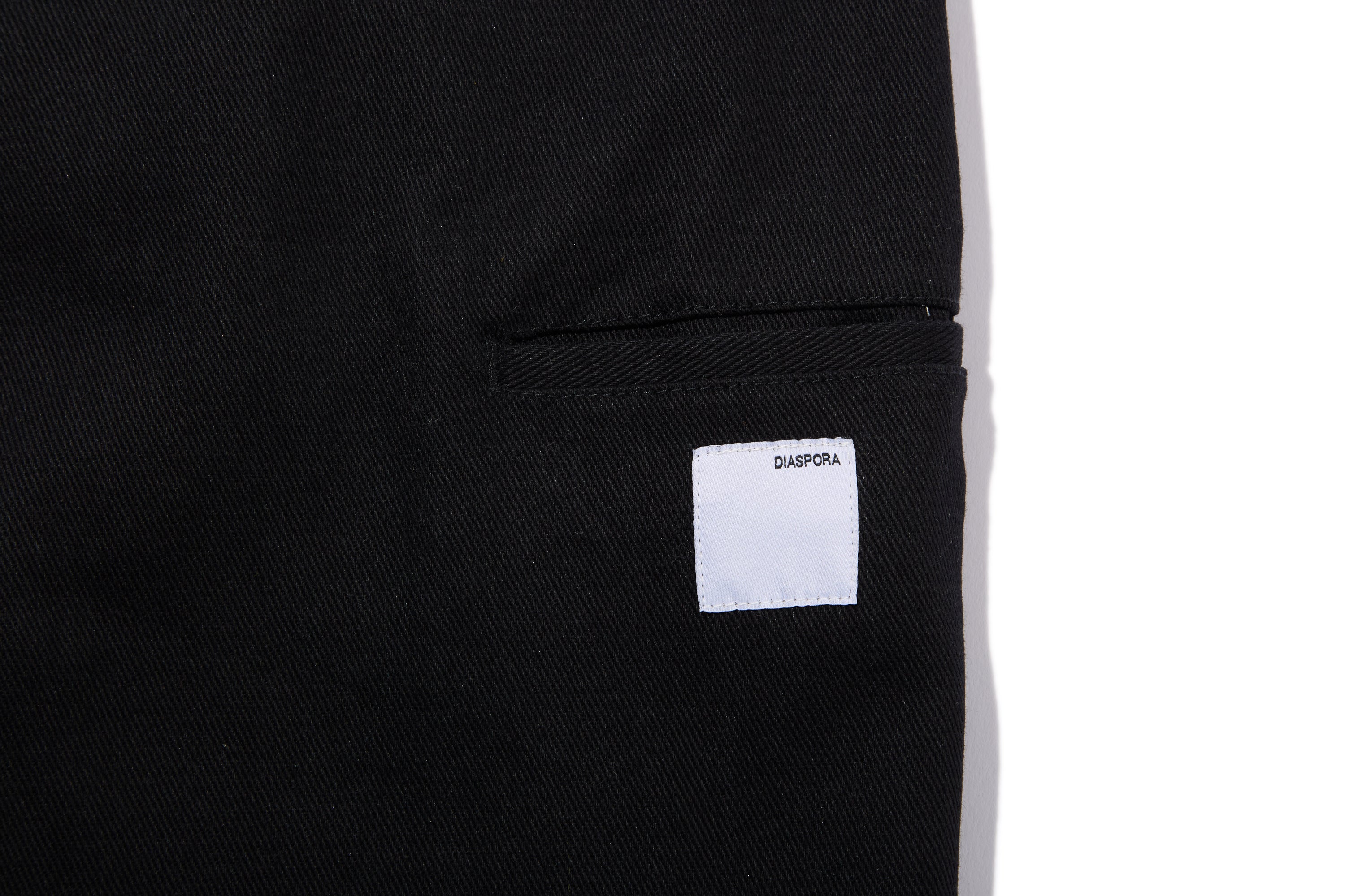 Double Knee Comfortable Trousers (Black) – Diaspora skateboards