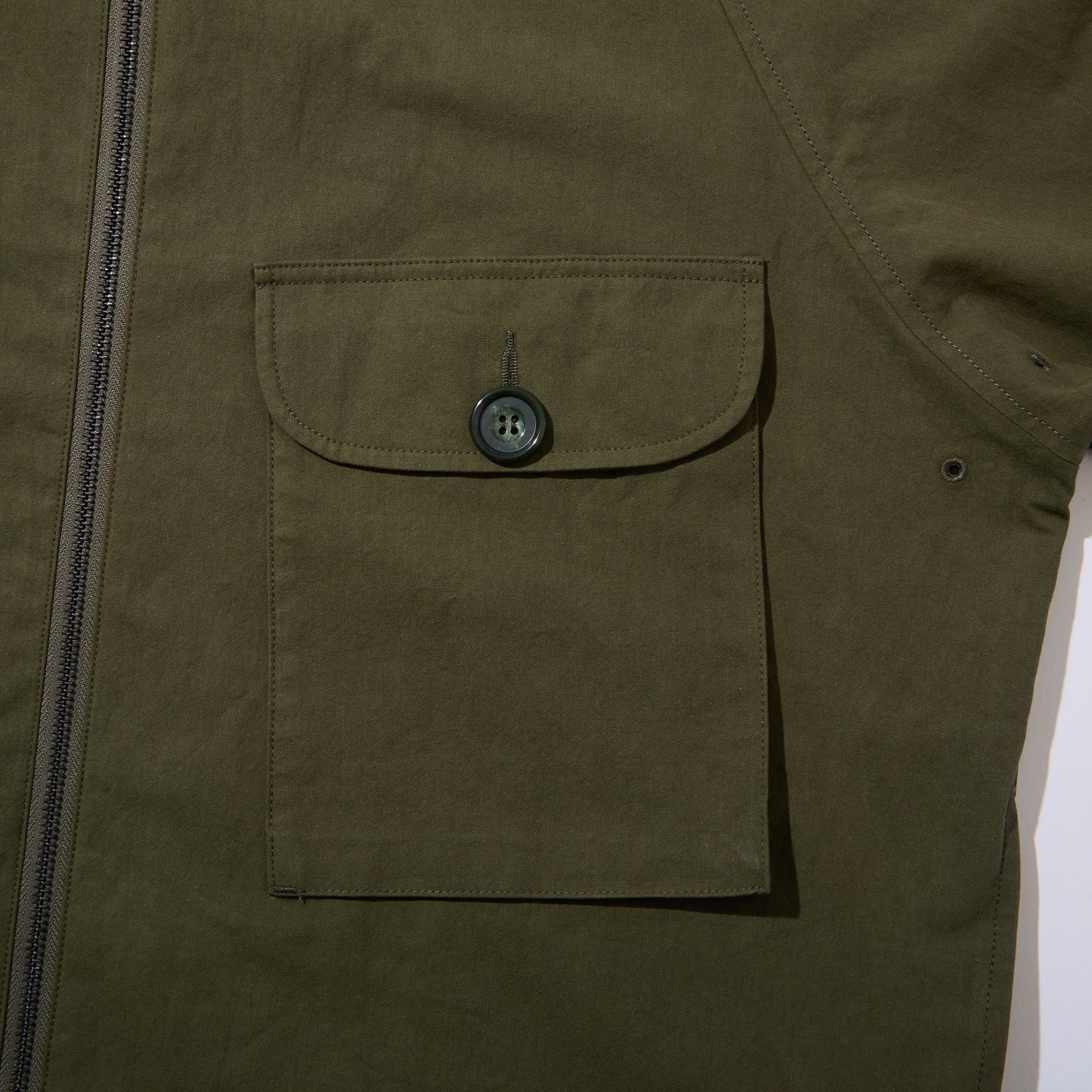 Utility Harrington Jacket (Olive & Plaid)