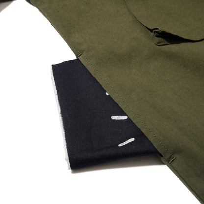Utility Harrington Jacket (Olive & Plaid)