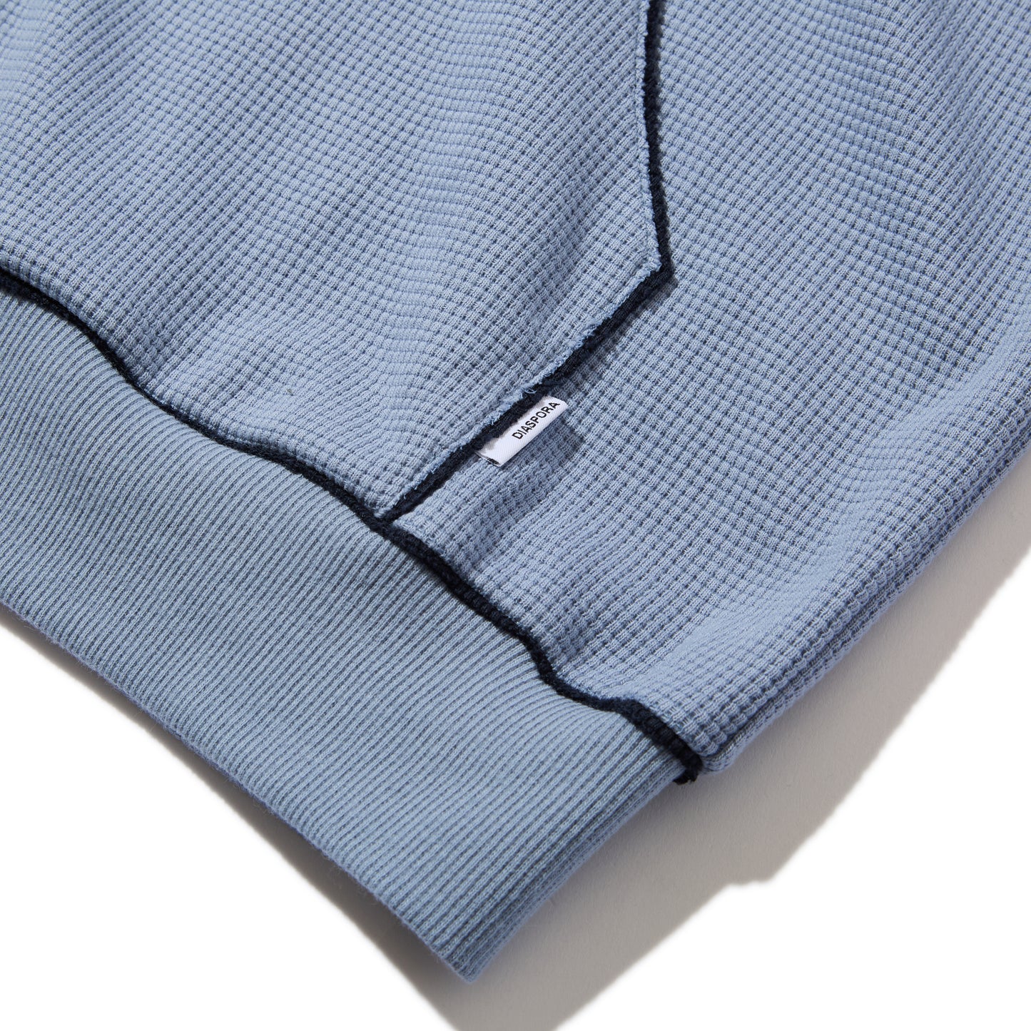 Full Zip Hooded Dry Waffle (Blue)