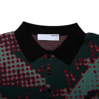 Brushed Terrain Knit Polo (Green)