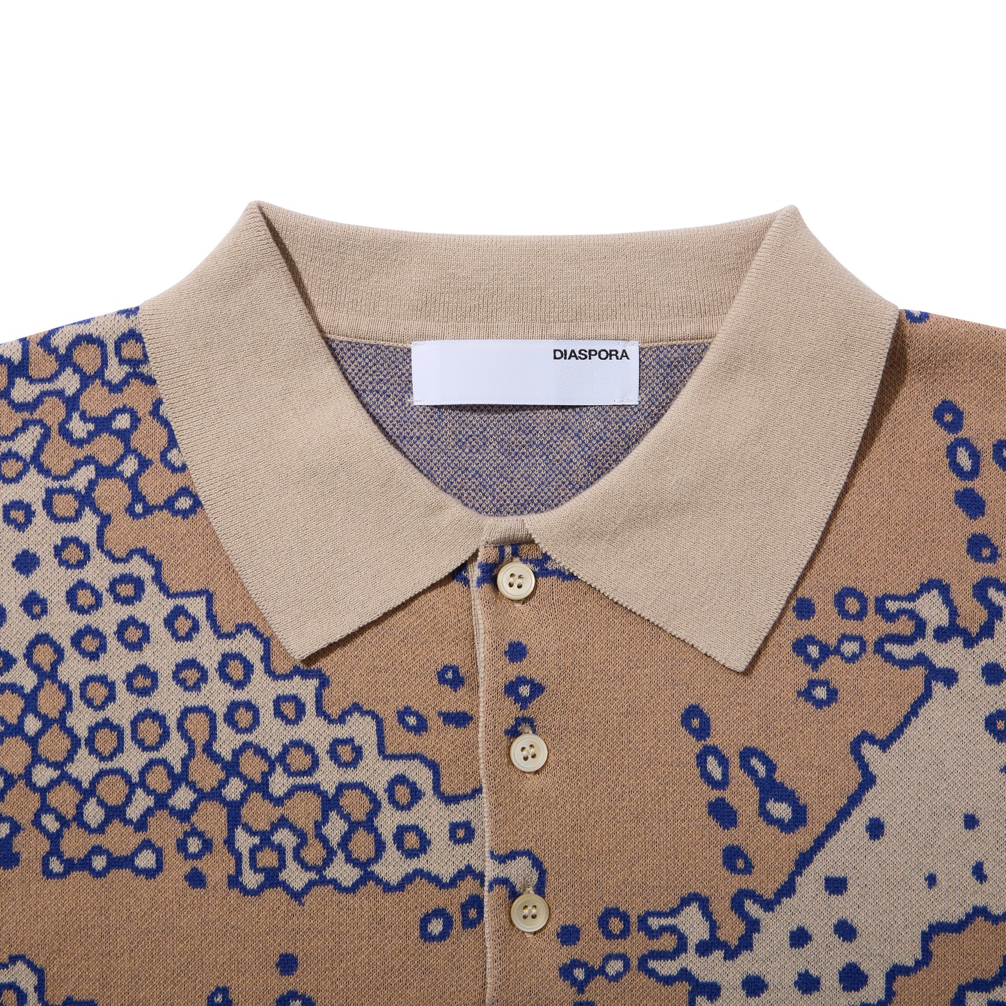 Brushed Terrain Knit Polo (Sand)