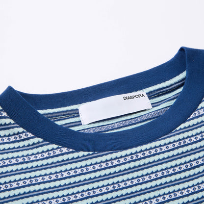 Diamánte Stripe Top (Blue)