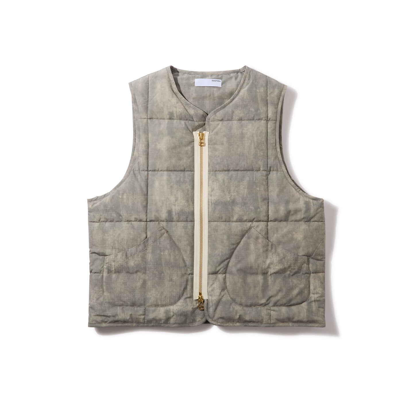 Foggy Padded Vest (Greyish Khaki)
