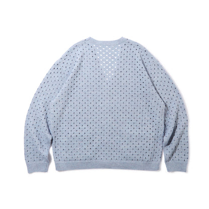 Cotton Mohair Cardigan (Blue Grey)