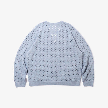 Cotton Mohair Cardigan (Blue Grey)