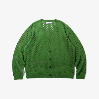 Cotton Mohair Cardigan (Green)