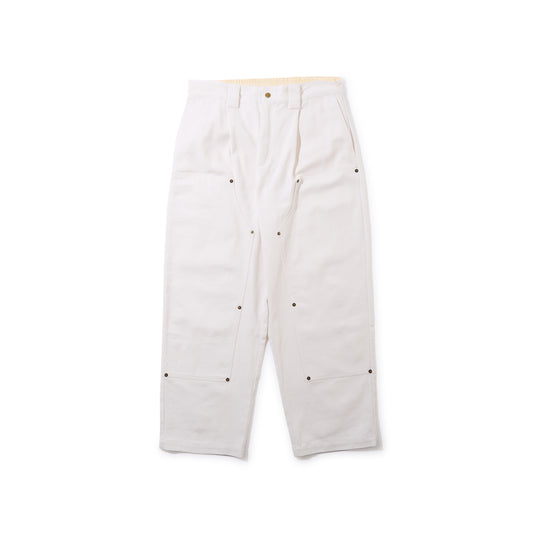 Double Knee Comfortable Trousers (Off White)