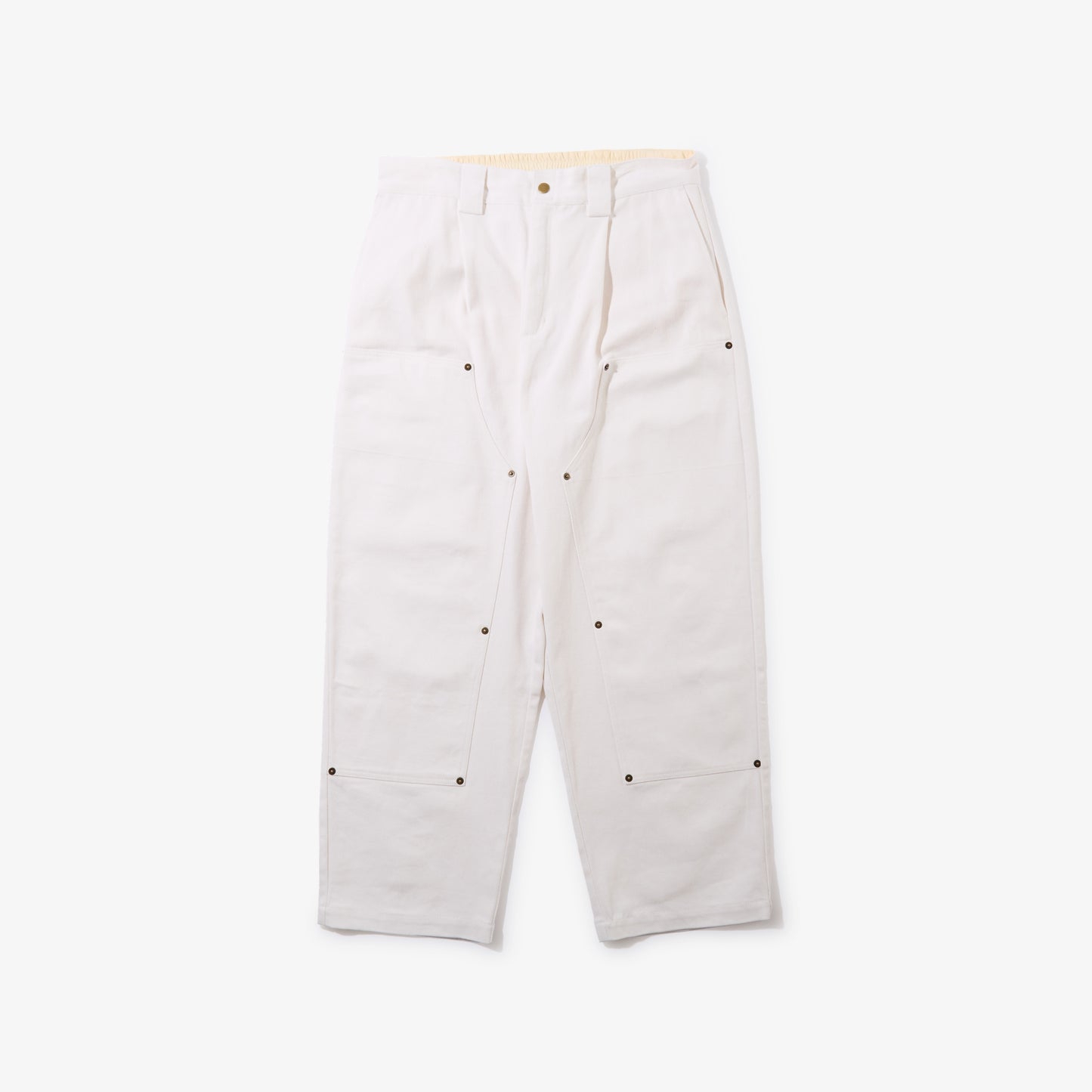 Double Knee Comfortable Trousers (Off White)