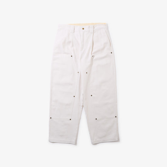 Double Knee Comfortable Trousers (Off White)