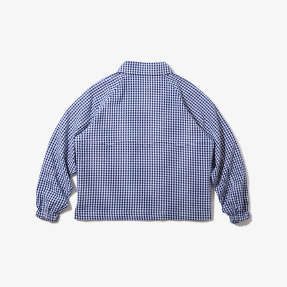Utility Harrington Jacket (Navy & Gingham)