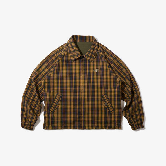 Utility Harrington Jacket (Olive & Plaid)