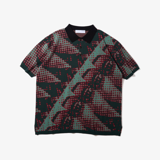 Brushed Terrain Knit Polo (Green)