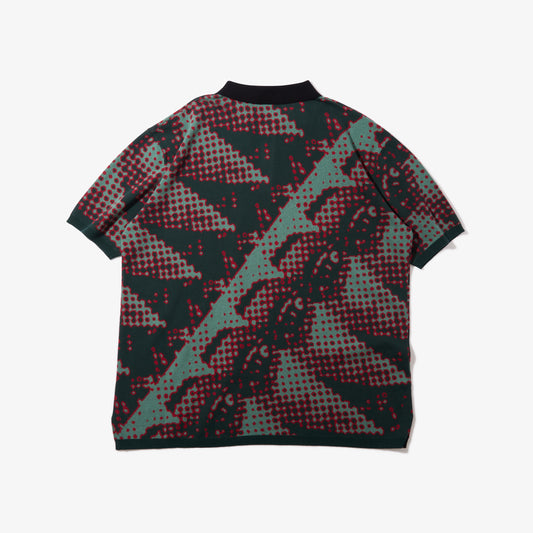 Brushed Terrain Knit Polo (Green)