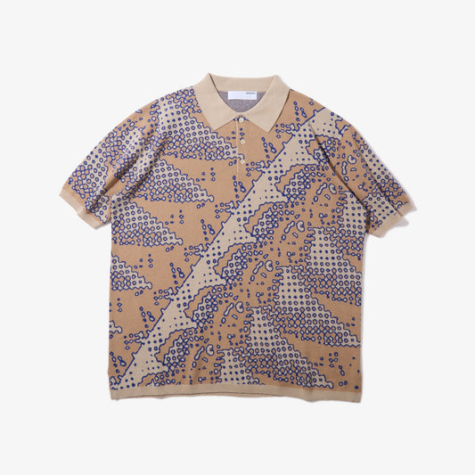 Brushed Terrain Knit Polo (Sand)