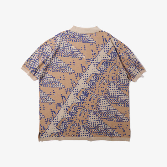 Brushed Terrain Knit Polo (Sand)