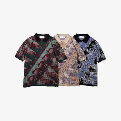 Brushed Terrain Knit Polo (Sand)