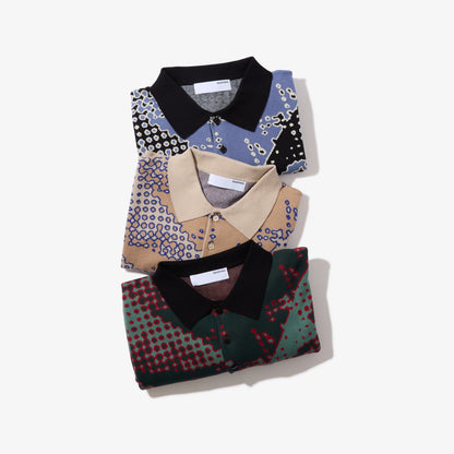 Brushed Terrain Knit Polo (Green)