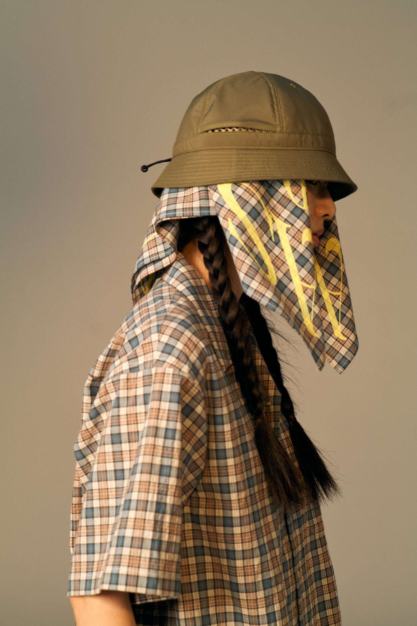 Seersucker Scarf (White)