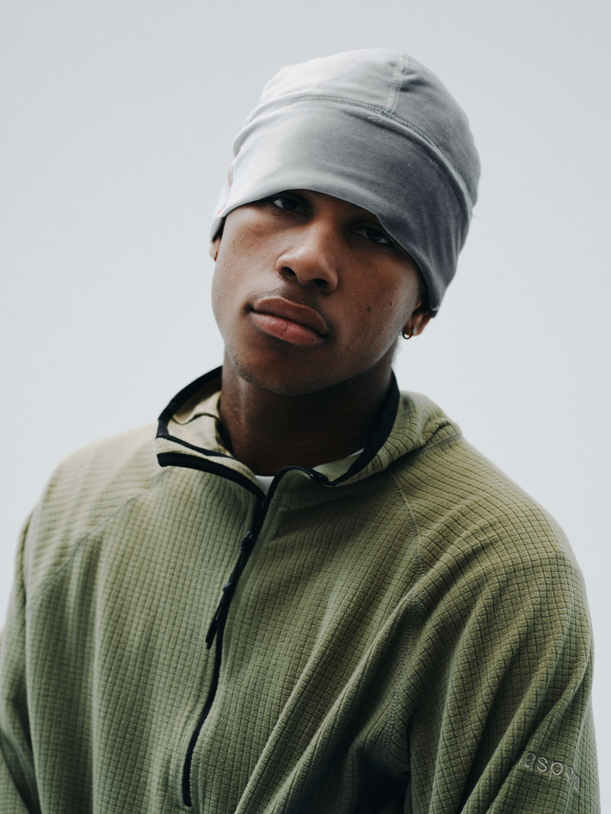 Grid Fleece Pullover (Green)
