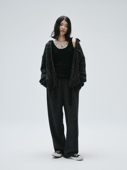Villa Waffle Trousers (Black)
