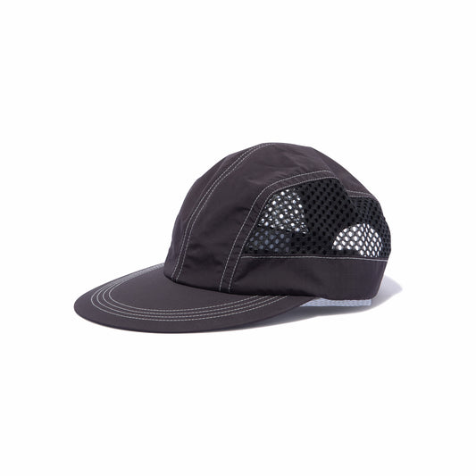 Side Mesh Long Bill Cap (Black)
