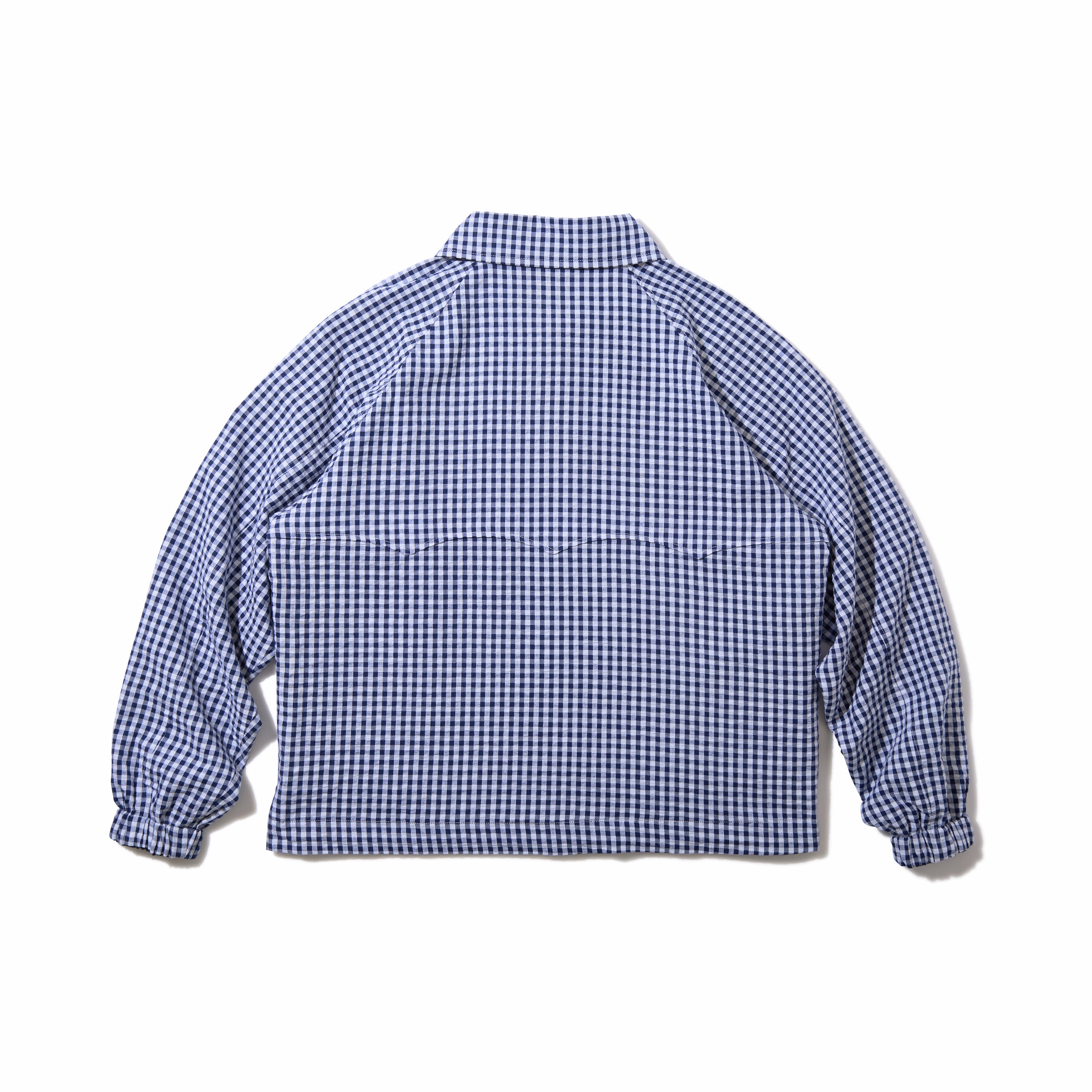 Utility Harrington Jacket (Navy & Gingham) – Diaspora skateboards