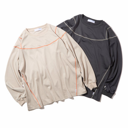 Stitched Mesh L/S Top (Sand)