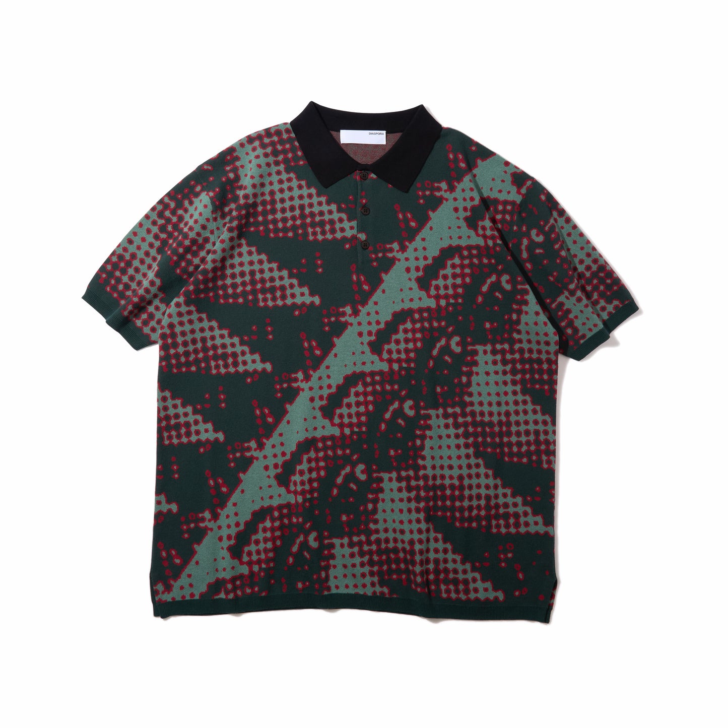 Brushed Terrain Knit Polo (Green)