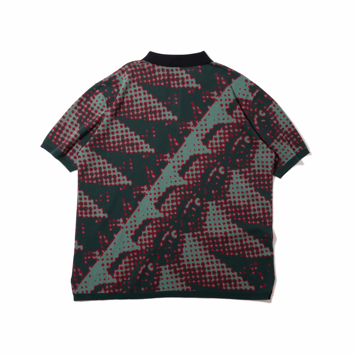 Brushed Terrain Knit Polo (Green)