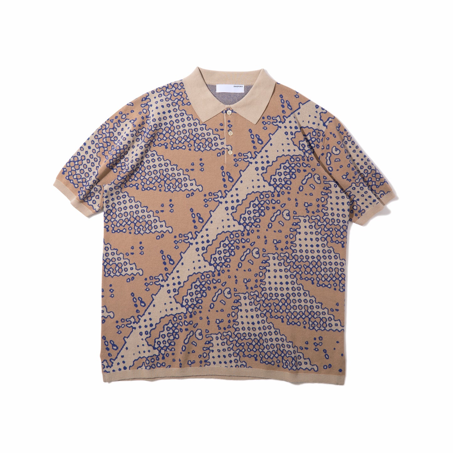 Brushed Terrain Knit Polo (Sand)