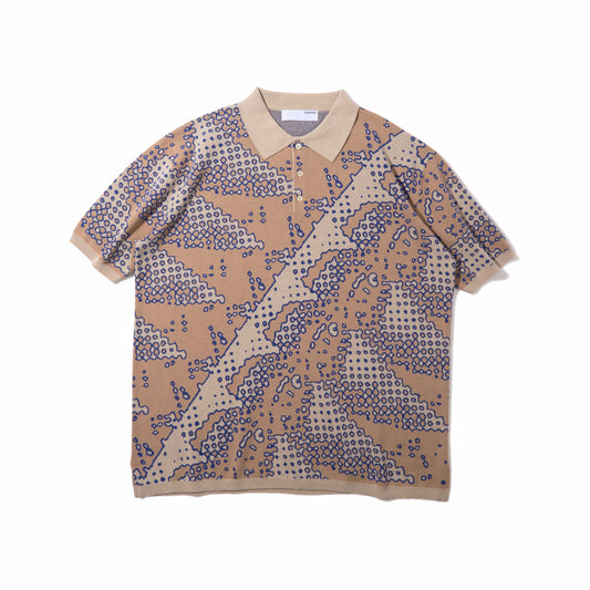 Brushed Terrain Knit Polo (Sand)