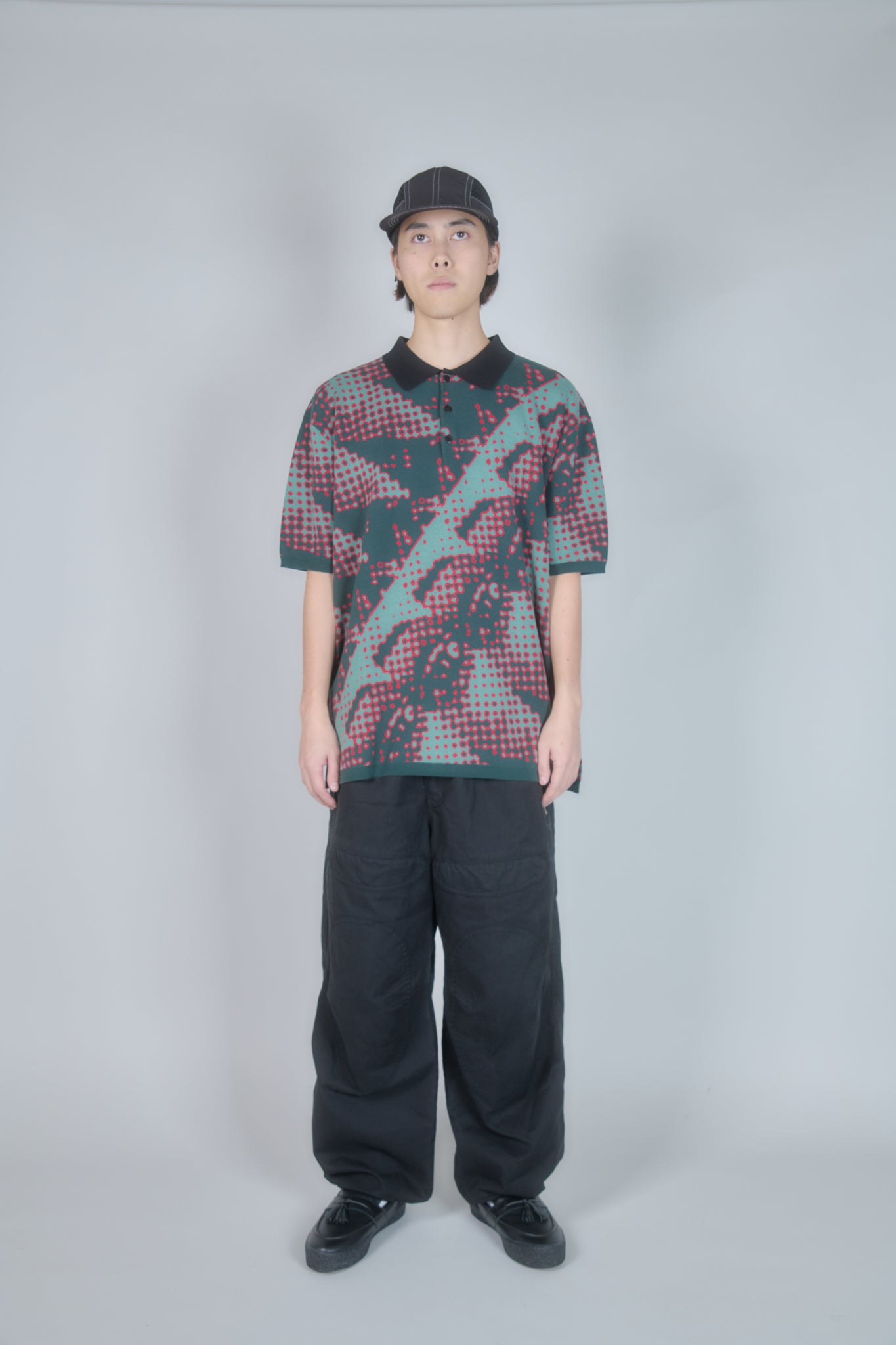 Brushed Terrain Knit Polo (Sand)