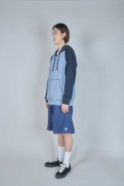 Full Zip Hooded Dry Waffle (Natural)