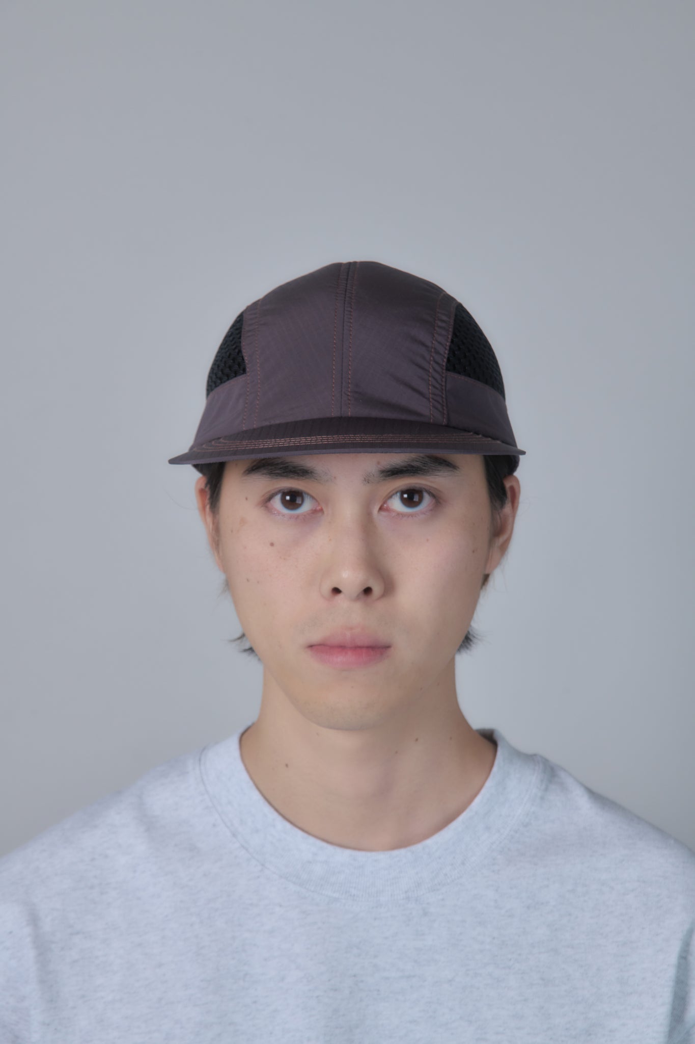 Side Mesh Long Bill Cap (Black)
